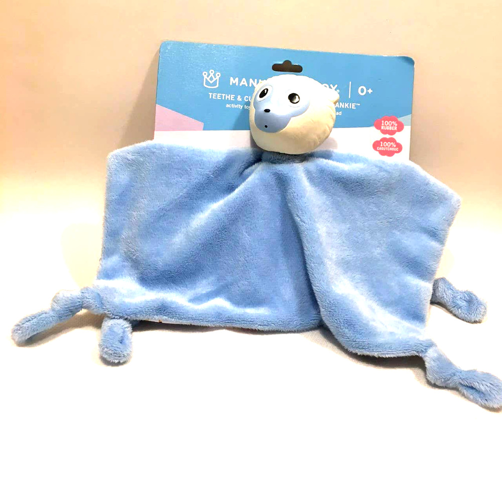 Lemmy Lemur Blue Lovey Blankie Teethe Cuddle New